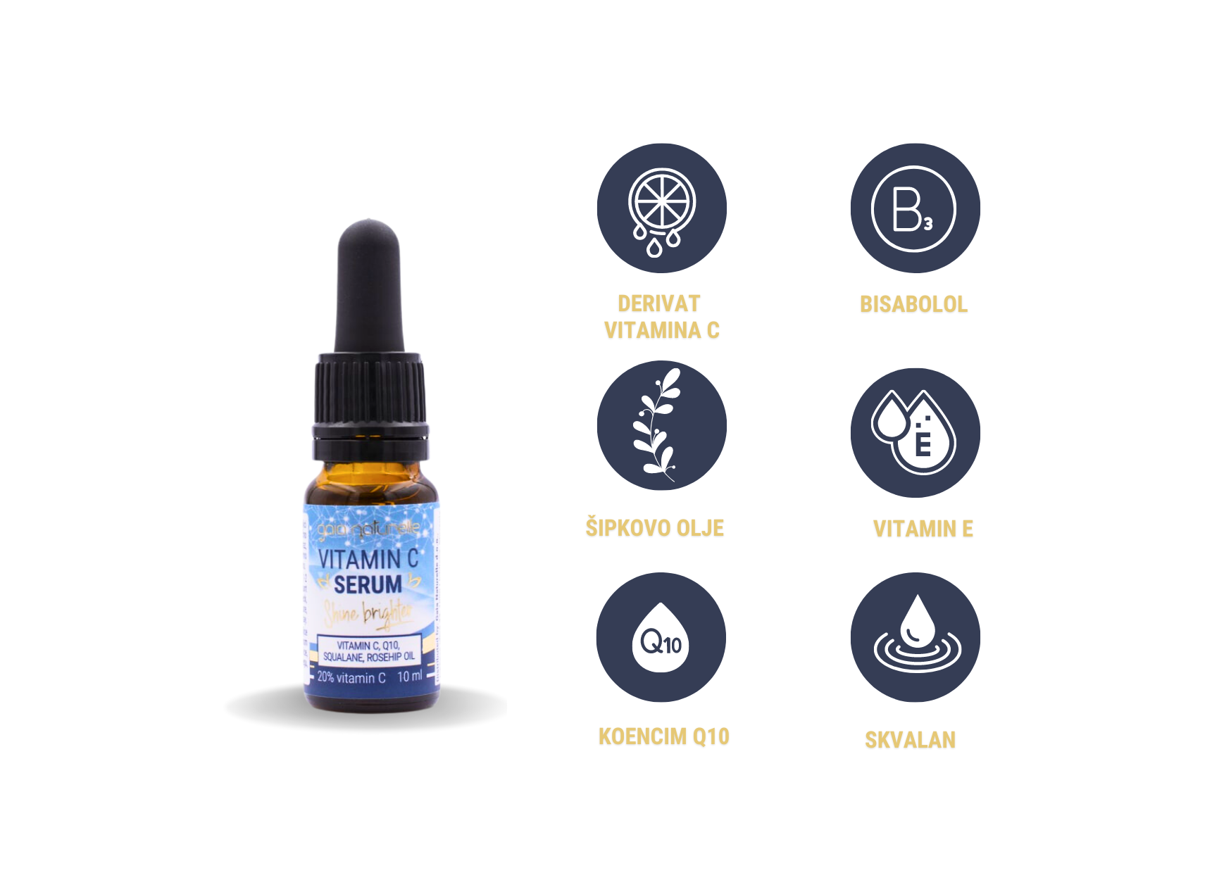 Vitamin C Serum 20 Q10 Gaia Naturelle